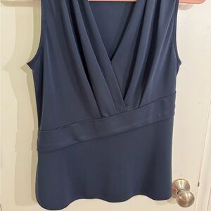 Banana Republic Deep Blue Draped Tank Top
